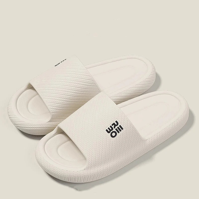 Summer Fashion Slippers Men Shoes Cloud Slippers For Men Home Flat Sandals Massage Flip Flops Couples Bathroom Indoor Slides