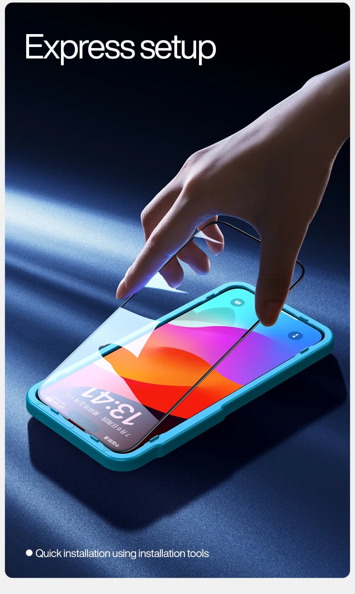 SmartDevil Full Cover Tempered Glass for iPhone 17 17Pro Max 16ProMax 16Pro Screen Protector for iPhone 15Pro HD Anti-blue Light - Shoppiline