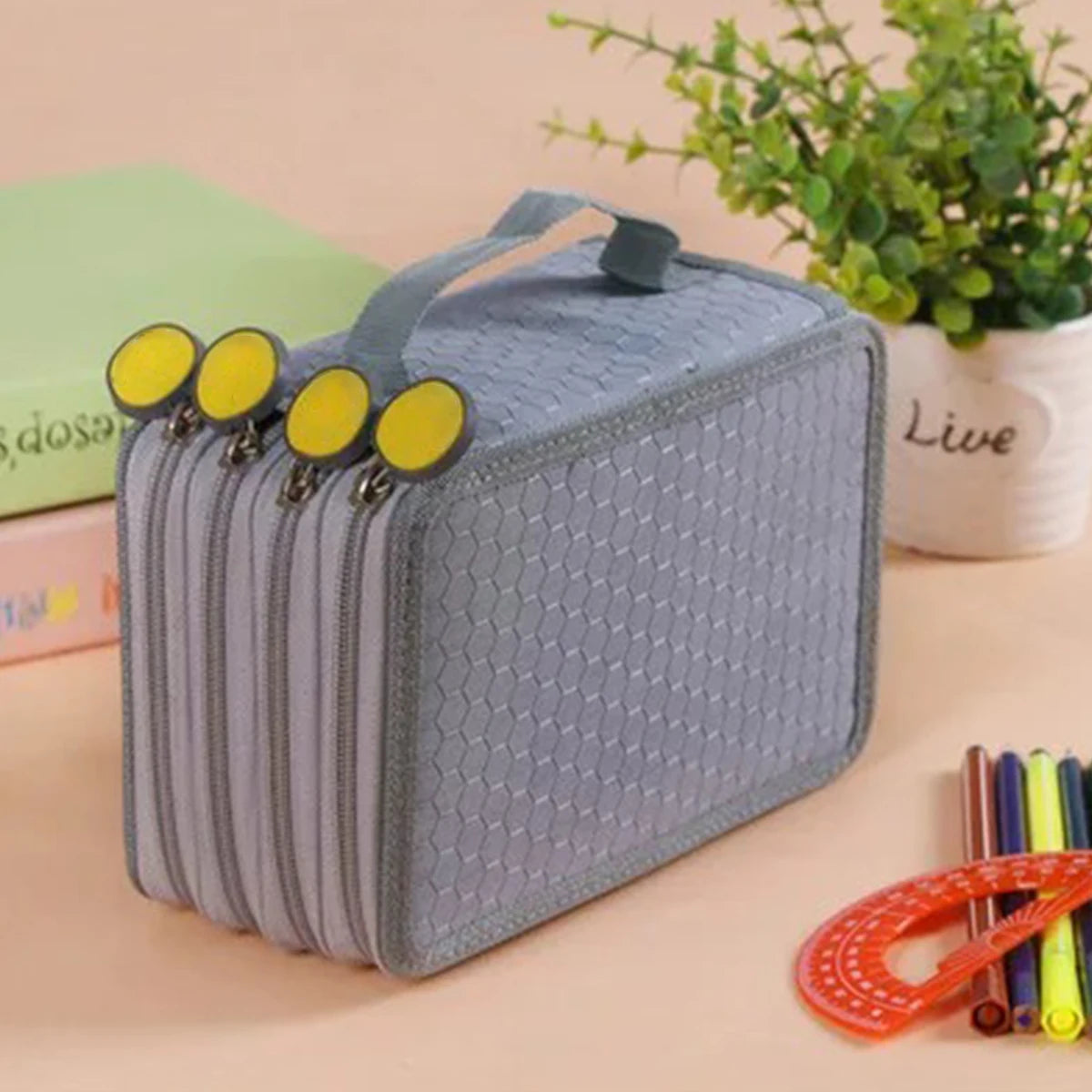 72 Holes Four layers Pencil Case Large Capacity Kawaii Pen Storage Bag Korean Stationery Back to School Office Supplies - Shoppiline