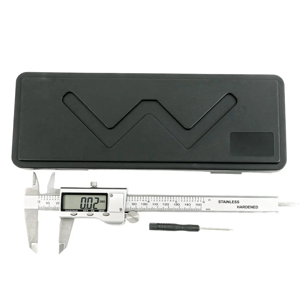 6 Inch 150mm Digital Vernier Caliper Stainless Steel Micrometer Measuring Tool Depth Ruler - Shoppiline
