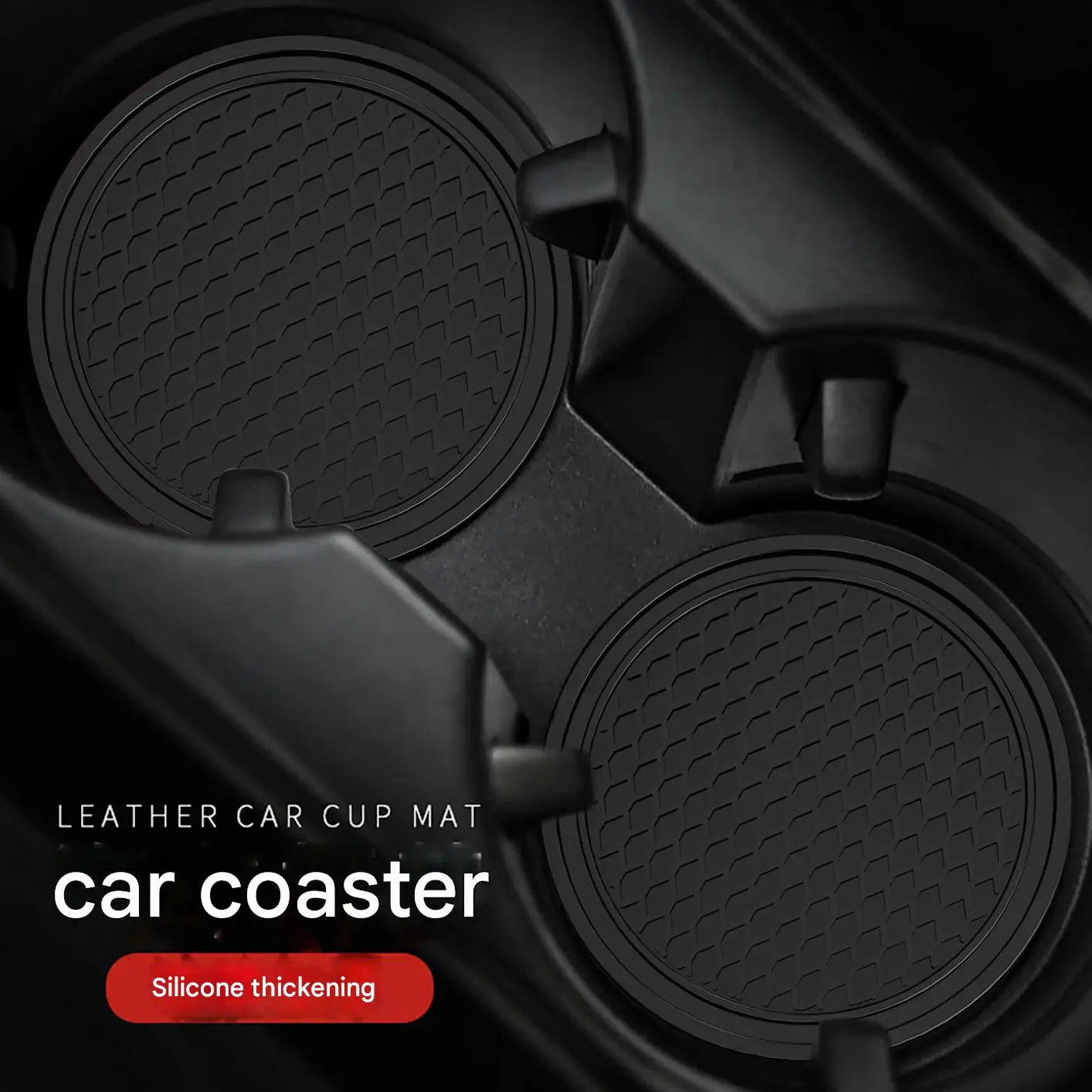 New Car Cup Holder Anti-Slip Silicone Insert Coaster Mat Universal Car Accessories Black Fit For Most Cars