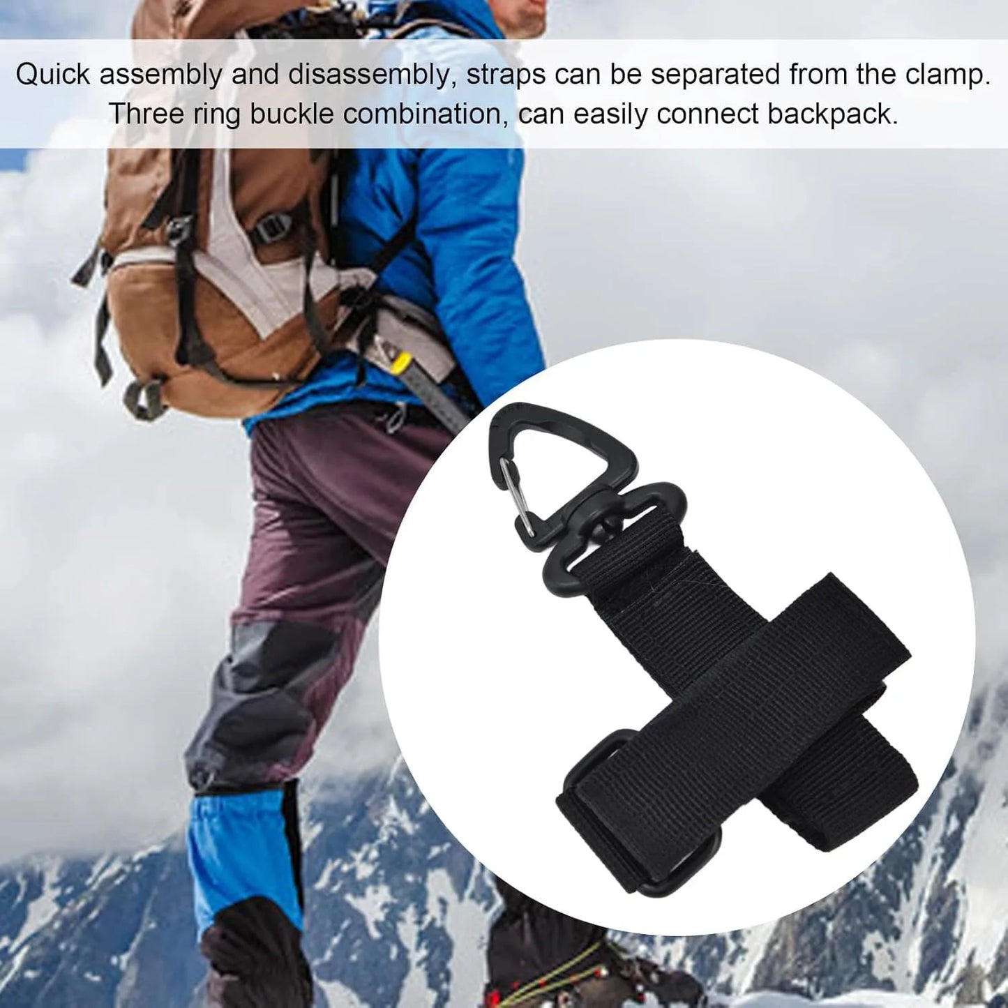 Ophidian  Multi-purpose outdoor glove storage hook nylon climbing hook glove hanger rope storage hook