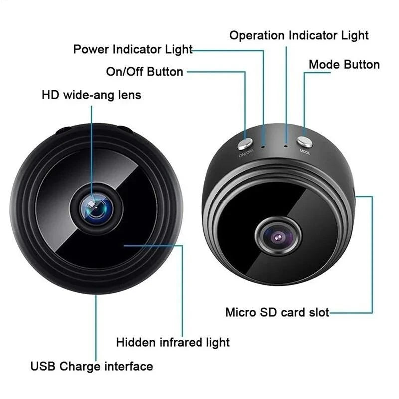 A9 WiFi Mini Camera Wireless Video Recorder Security Protection Camera Smart Home Monitoring Camera For Infants And Pets - Shoppiline