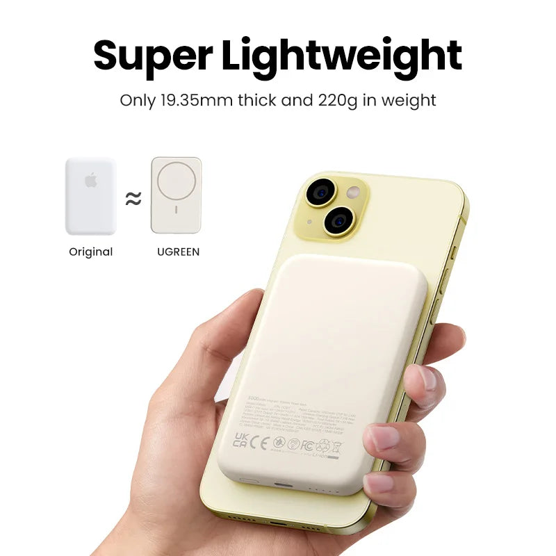 UGREEN PD20W Power Bank Magnetic 10000mAh Portable Wireless Fast Charging PowerBank for Magsafe for iPhone 17 15 Pro Max 16 Pro - Shoppiline