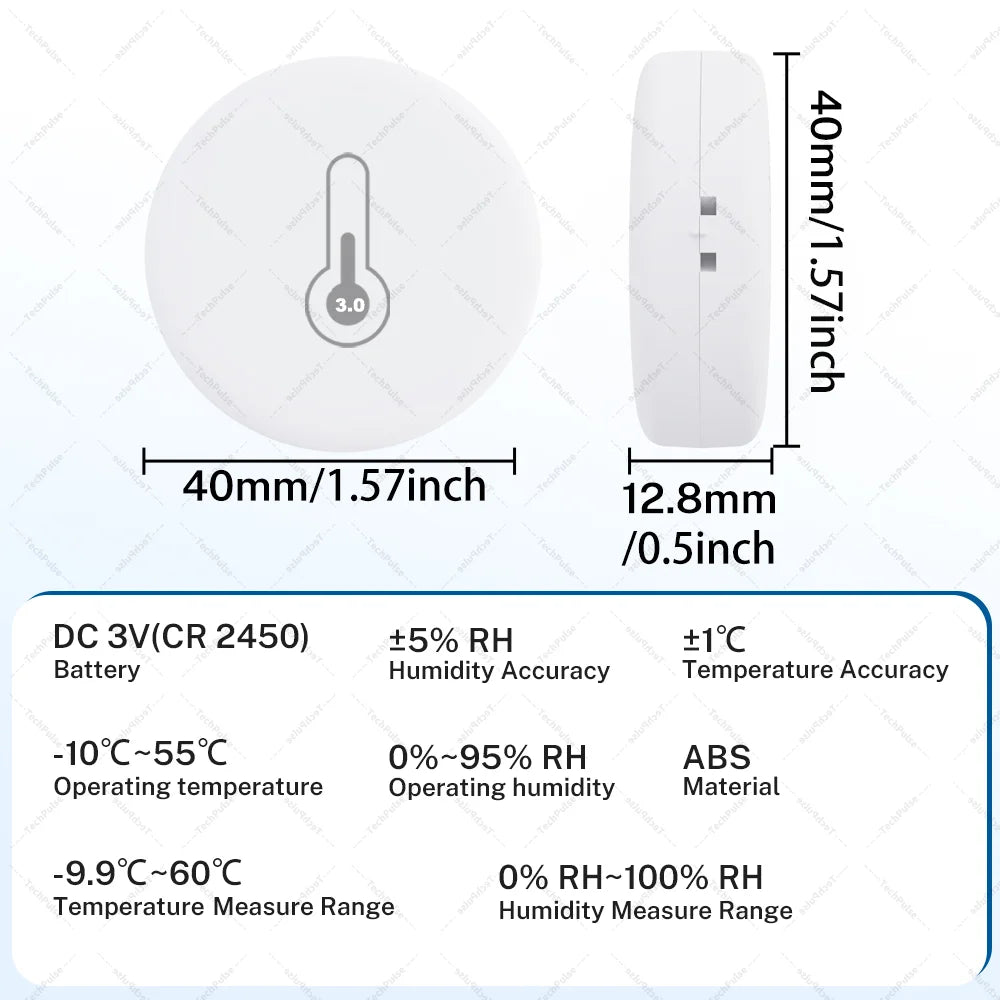 Zigbee Sensor Temperature Humidity Sensor Zigbee Hub Required workwith HA Home Assistant Alexa Yandex ZHA Zigbee2MQTT