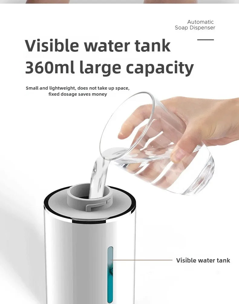New Bathroom Automatic Sensing Soap Dispenser Type C Multiple Levels Contactless Electric Frother Charging Wall Mounted Vertical