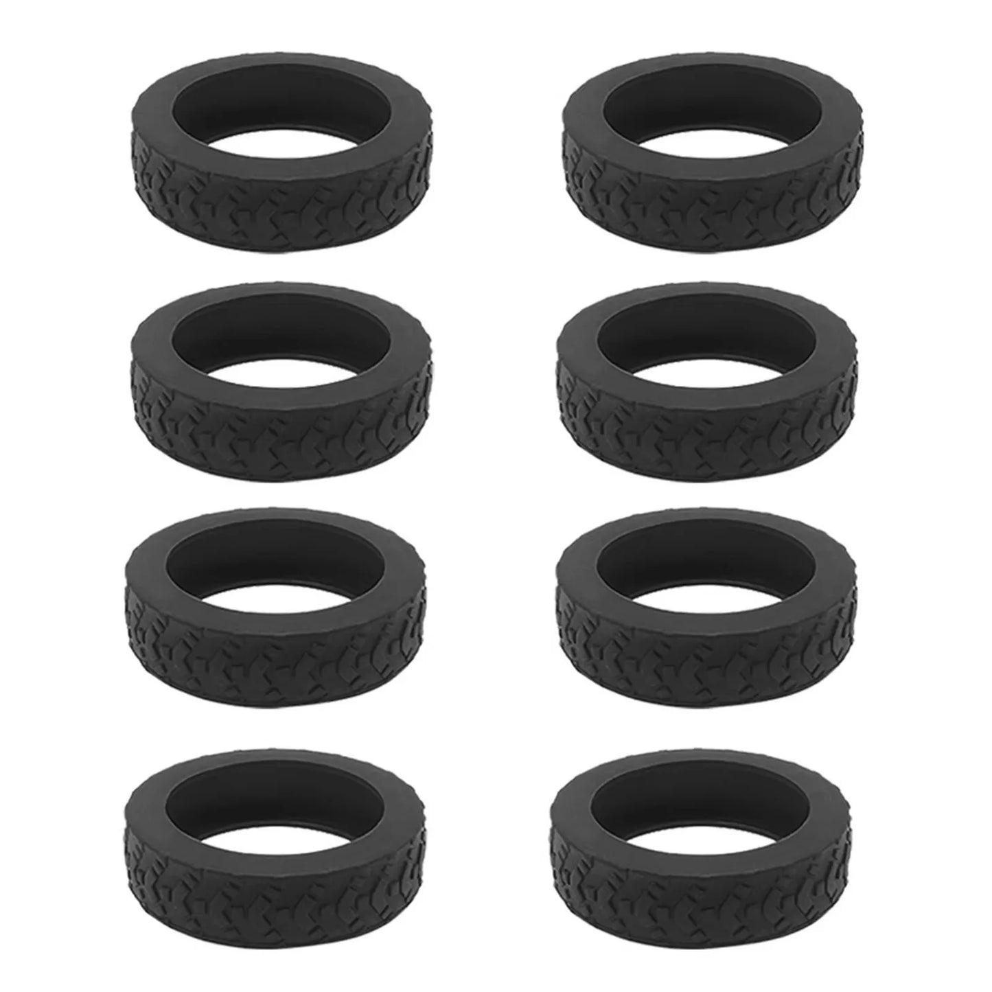 Homefish 8pcs Universal Luggage Suitcase Wheels Silicone Wear Resistant Trolleys Case Caster For Suitcase
