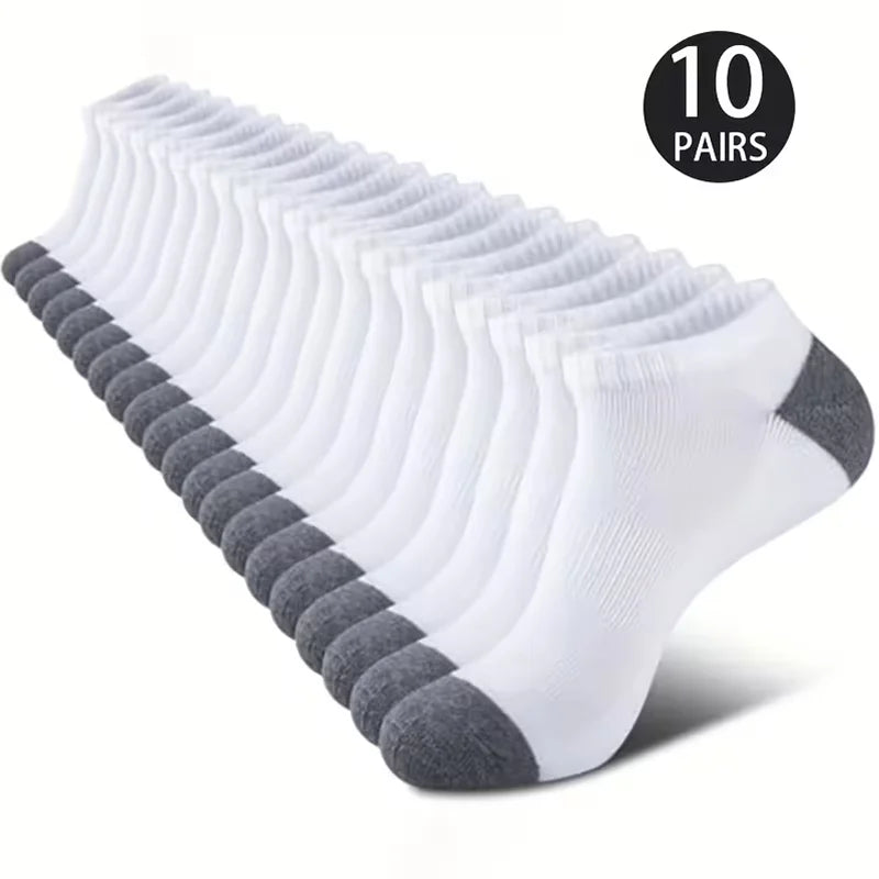 5/10-Pack Unisex Comfort-Fit Ankle Socks For All, Breathable & Lightweight - Ideal For Sports & Daily Wear