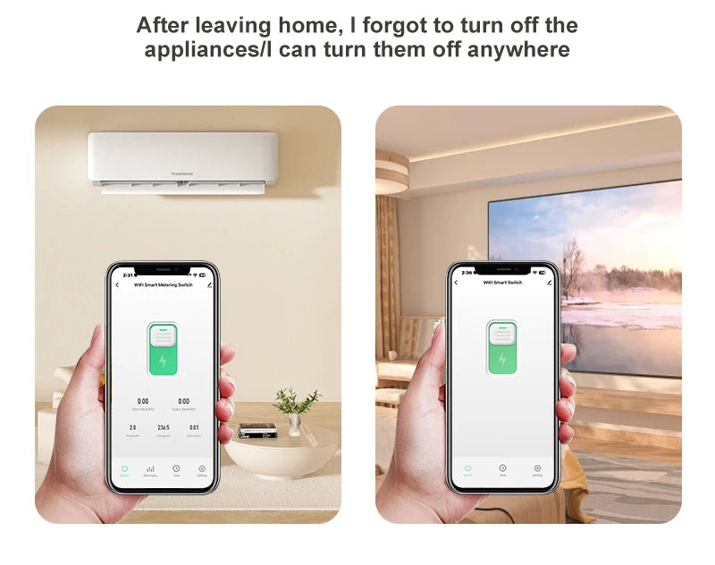 Tuya WIFI Smart Circuit Breaker 1P+N Over-Voltage/Current/Power Protector Under Voltage Protection Voice Remote Control Switch