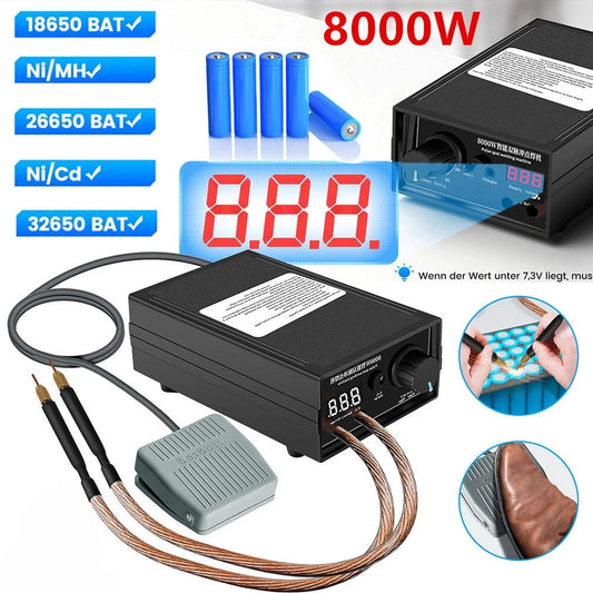 8000W Mini Spot Welder Kit DIY Automat 18650 Battery Pack Welding Portable Spot Welding Machine Pen For 0.15MM Nickel Strip - Shoppiline