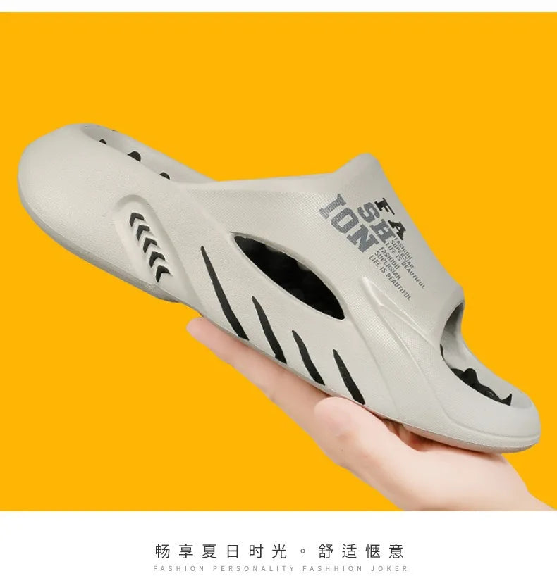 New Summer Man Massage Slippers 2026 Indoor Outdoor Beach Sandals Soft Bottom Casual Slippers Male Flip Flops Mens Sandals