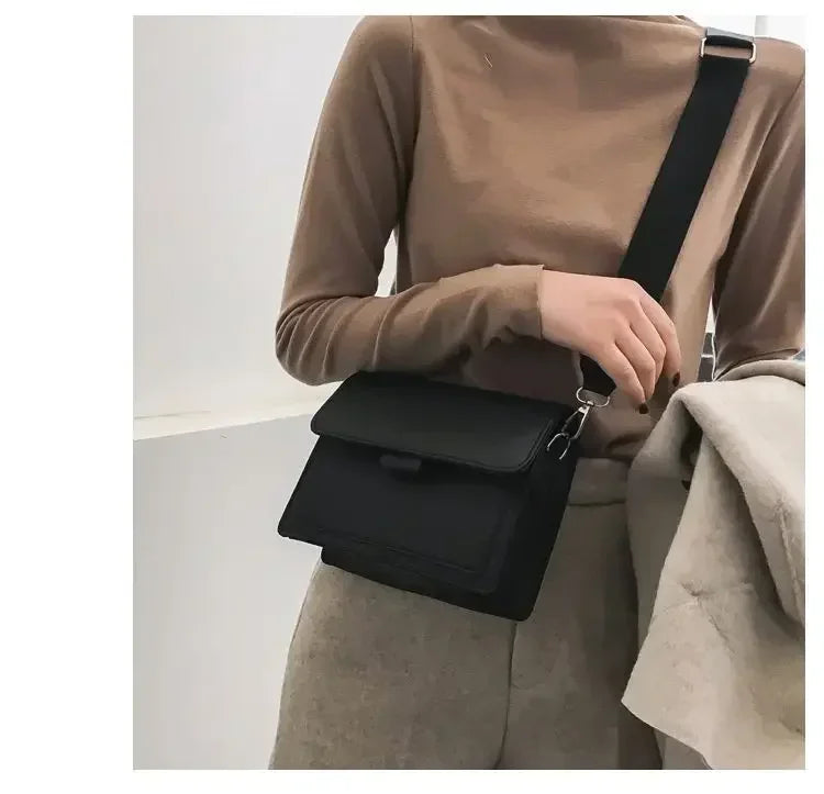 Women PU Leather Crossbody Bag Fashion Shoulder Messenger Handbag Small Flap Bag for Travel