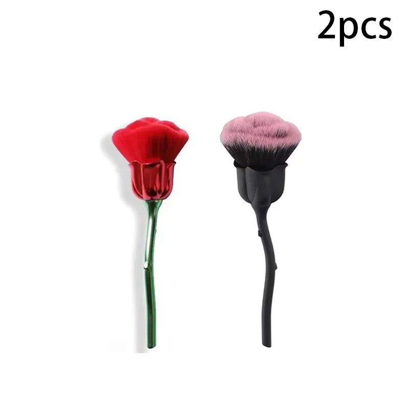 Rose-shaped Soft Brush For Manicure Nail Art Dust Brush Nail Dust Brush Gel Polish Dust Cleaning Nail Brushes Tool Nail Supplies
