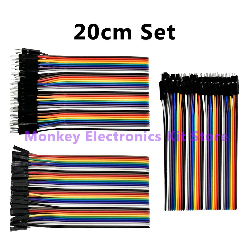 40Pin Dupont Line 10/20/30 cm  Male-Male  , Male-Female , Female-Female with 1 Set have 120 Pin Dupont Line Kit