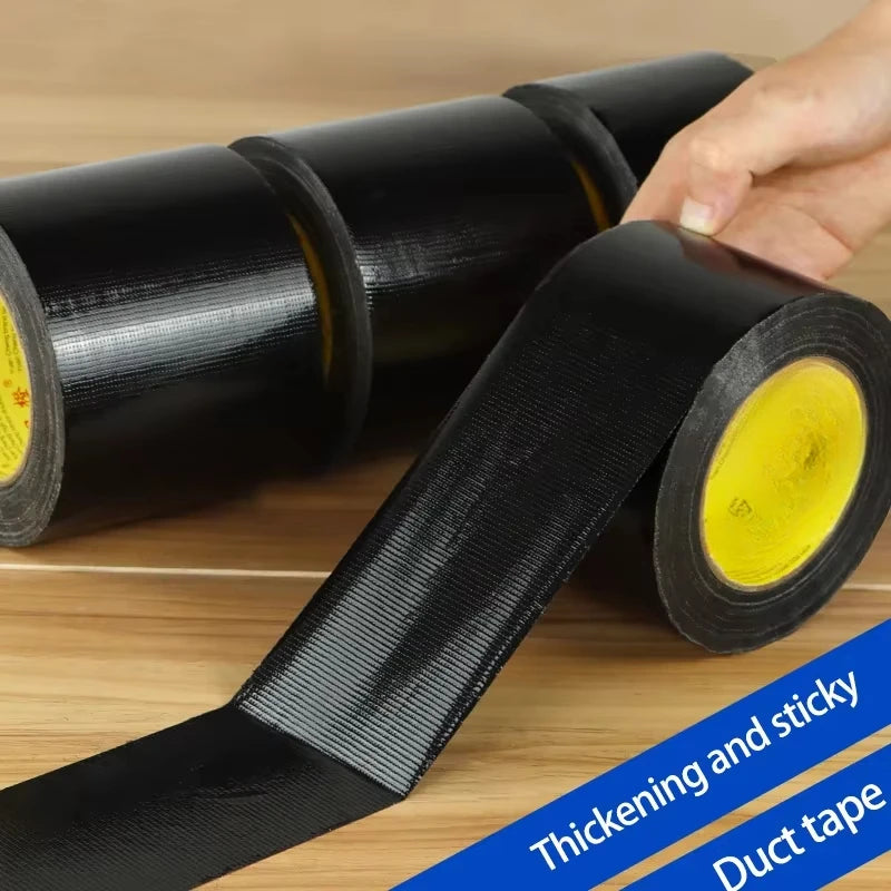 Super Adhesive Fabric Duct Tape (1 Roll) - Waterproof, Leaves No Glue for E-Bike Seat, Tarpaulin & Tent Repair