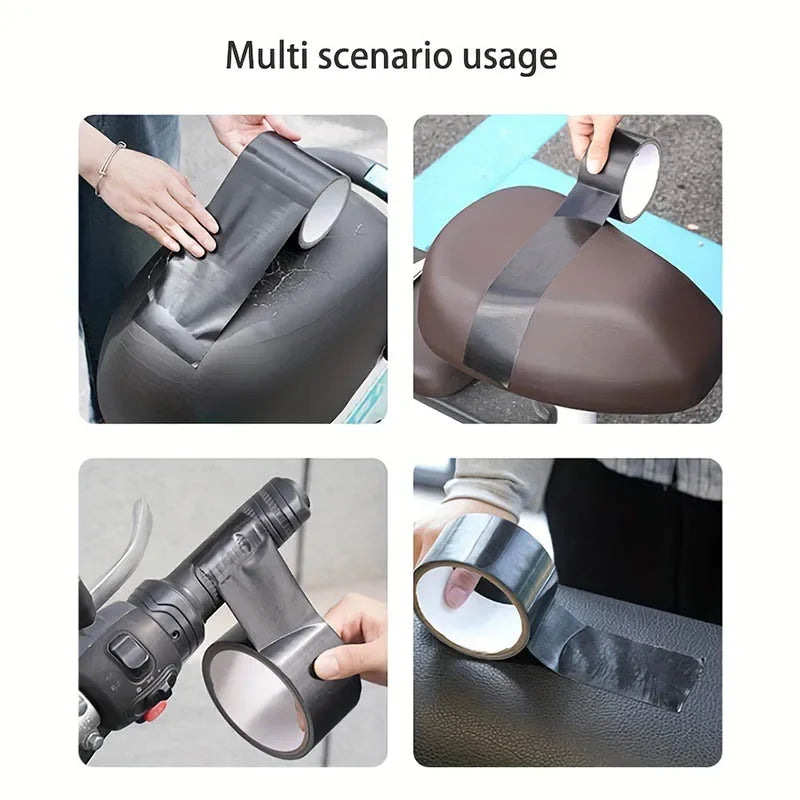 Black Cloth-based Tape for Leather Repair - Wear-resistant, Suitable for Cushion, Seat Sofa Leak & Damage Repair