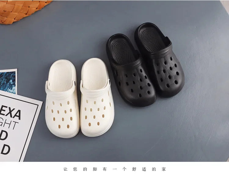 Mens Summer Beach Sandals Unisex Casual Garden Clogs Outdoor Wide Toe Cross Sandals for Ladies Non Slip House Shower Slippers