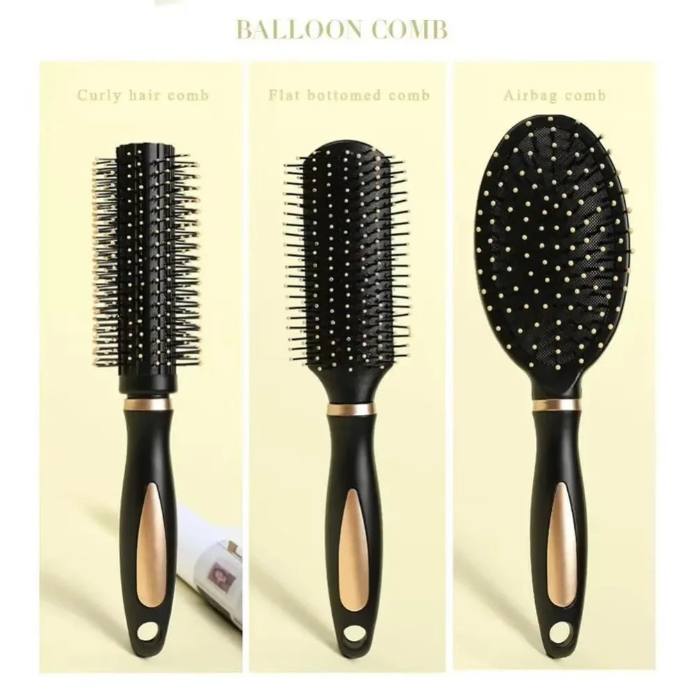 Air Cushion Hairbrush Scalp Massage Comb Soft Nylon Bristle Anti-static Detangler Brush For Wet Dry Straight Curly Hair Salon