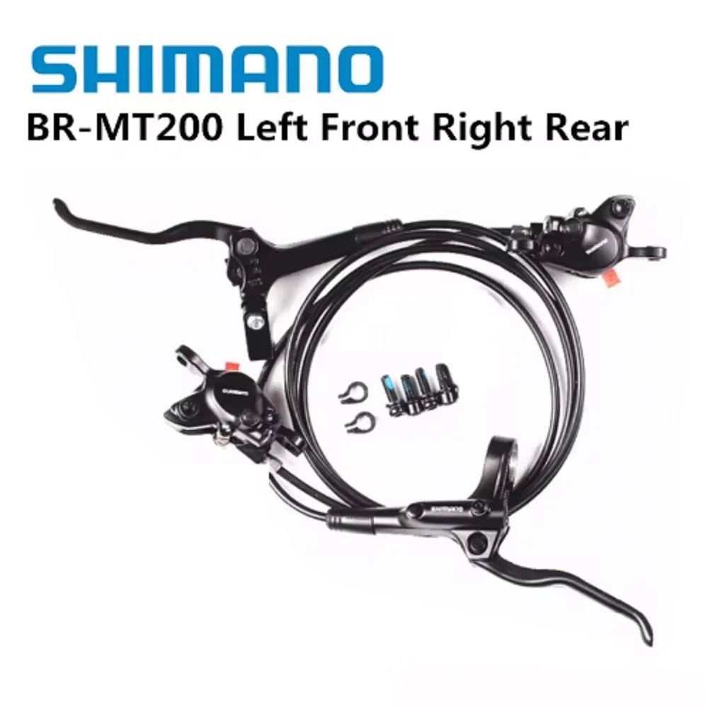 Shimano MT200 Bicycle Brake Mountain MTB Bike Hydraulic Disc Brake Set w/n G3 / HS1 / RT30 / RT56 Rotors 160mm BL-BR-MT200