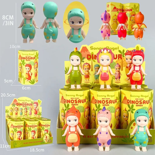 New Sonny Angel Dinosaur Series Hippers Harvest Cute Hippie Doll Trendy Car Mobile Phone Ornaments Dumplings Children'S Toy Gift - Shoppiline