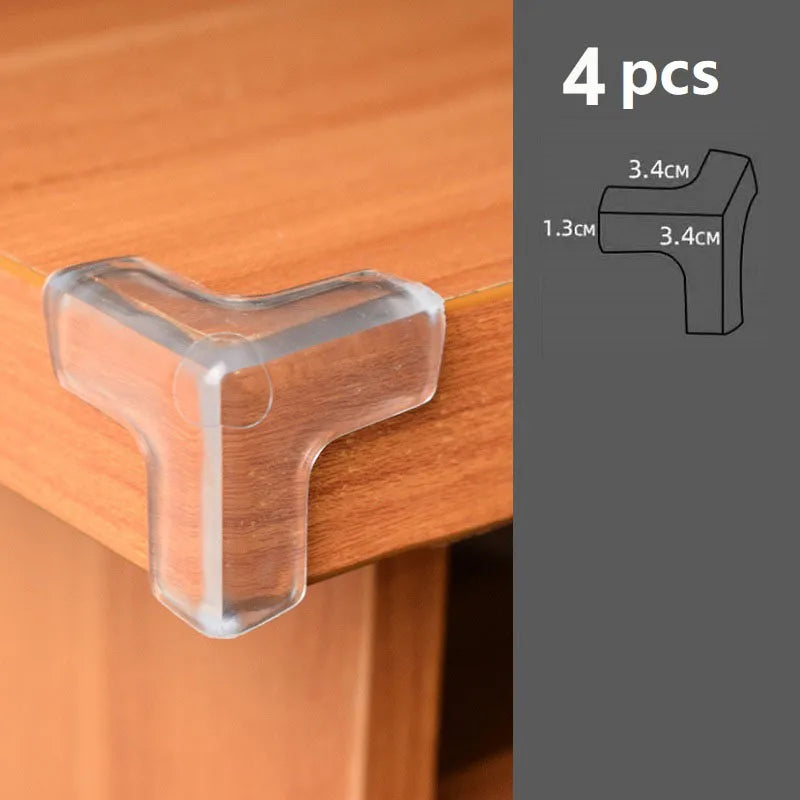 4/10pcs Baby Safety Corner Silicone Protector Table Soft Transparent Children Anti Collision Corner Edge Protection Guards