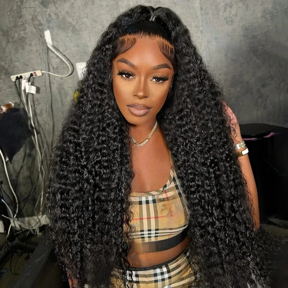 40 50 Inch Water Wave Curly Lace Front Wigs 13x4 13x6 HD Deep Wave Lace Frontal Wig 7x5 Glueless Human Hair Wigs For Women 300%