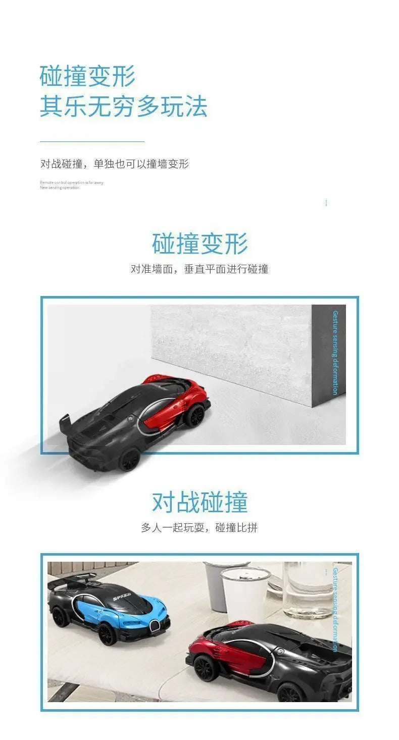Verformbares Spielzeugauto, Trägheitsaufprall, Ein-Knopf-Verformung, Jungenpuzzle, Kollisionsverformung, Autobot-Roboter