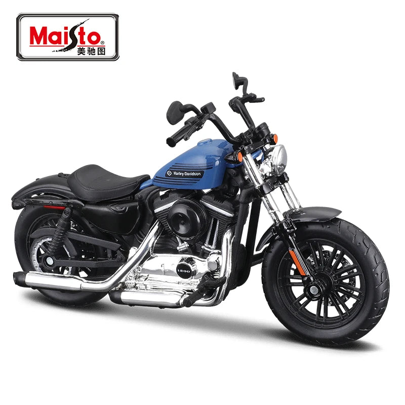 Maisto 1:18 Harley Davidson 2022 Fat Bob 114 Die Cast Vehicles Collectible Hobbies Motorcycle Model Toys - Shoppiline