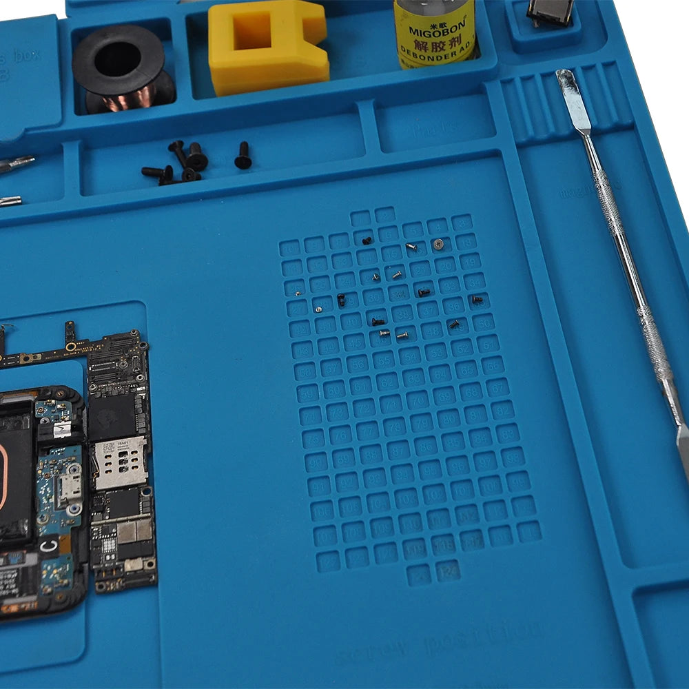 Silicone Soldering Mat Pad Desk Platform  for Welding Station Iron Phone PC  Repair Magnetic Heat Insulation No Lead S-160