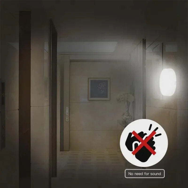 HOMEFISH Motion Sensor LED Night Light USB Rechargeable Wireless Closet Lamp for Kitchen Cabinet Wardrobe Staircase