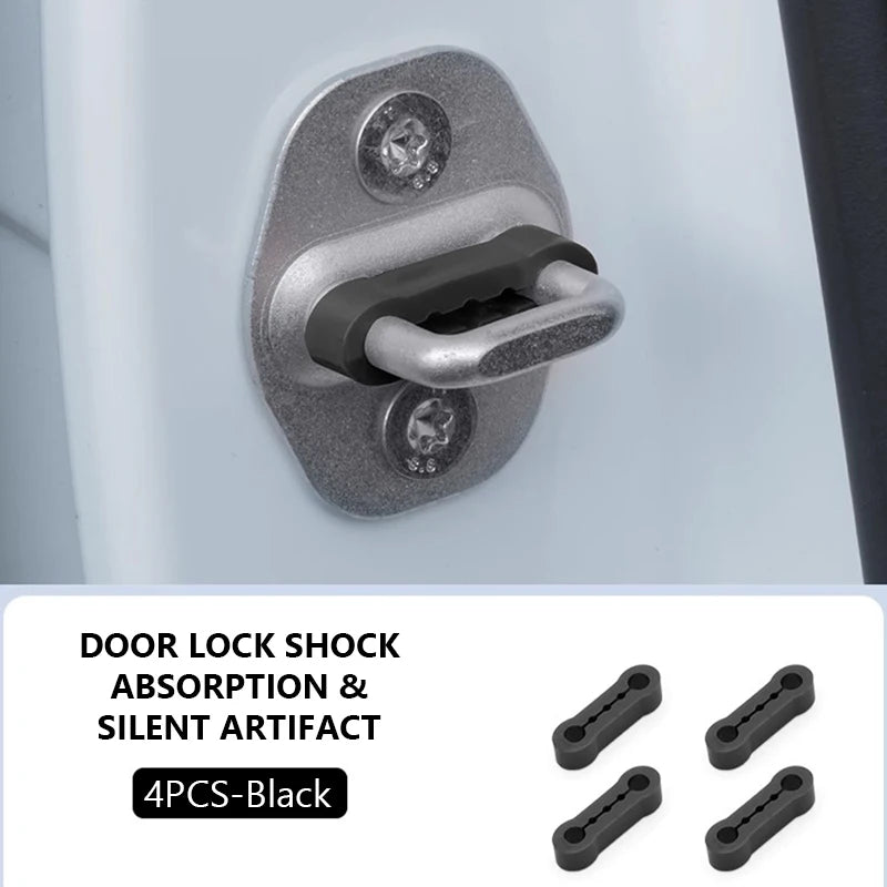 SEAMETAL Car Door Shock Absorber Universal Car Door Buckle Soundproof Deadener Damper Cushion Anti-Vibration Buffer Pad