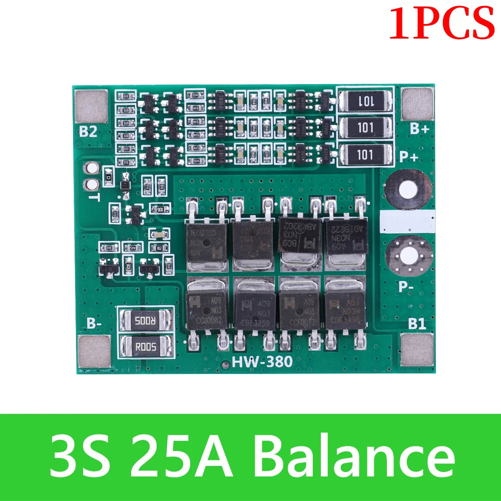 BMS 3S/4S 5A 10A 20A 25A 40A 60A Li-ion Lithium Battery Charger Protection Board 18650 For Drill Motor 12V with Enhance/Balance - Shoppiline