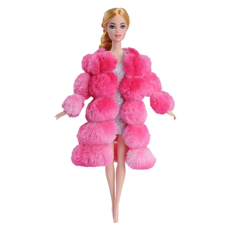 NEW Fashion Clothes For Doll 30cm Daily Sportwaer Winter Sweater Pants Plush Coat Shoes For Doll Mini Accessories Christmas Gift - Shoppiline