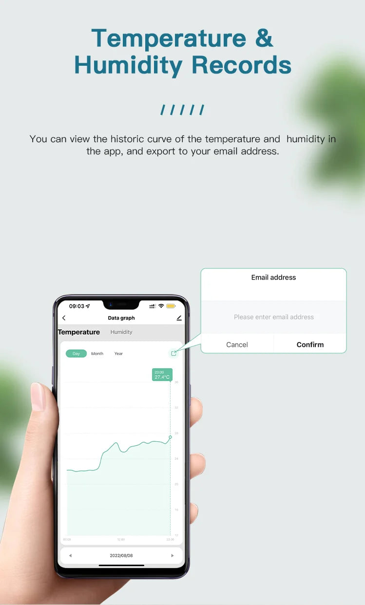 Tuya Temperature and Humidity Sensor WiFi with Backlight Supported Hygrometer Thermometer Work With Yandex Alexa