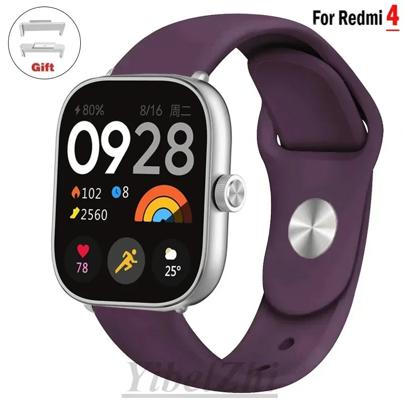 Sportarmband für Redmi Watch 4 Armband Smartwatch Armband Zubehör Weiches Silikon Armband Correa für Xiaomi Mi Band 8 Pro