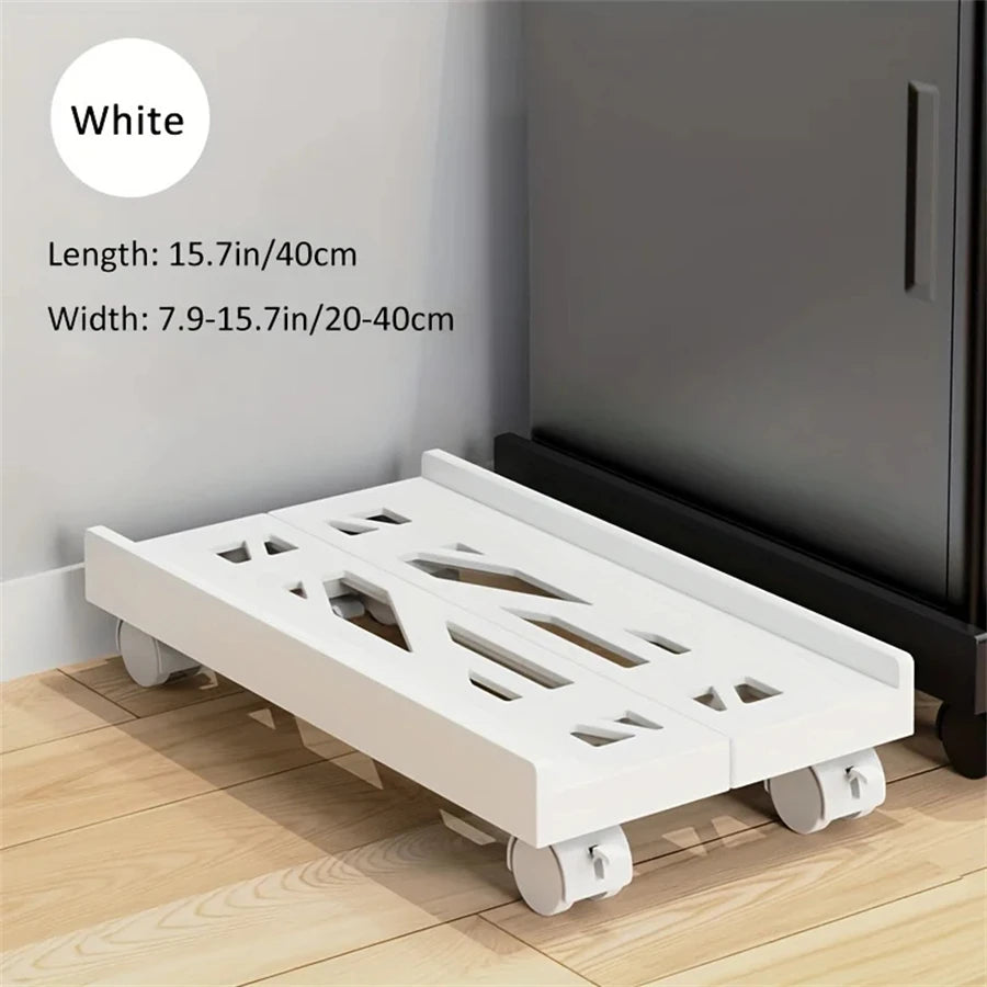 Adjustable Mobile PC Tower Stand with Wheels under Desk CPU Holder Adjustable Stable Mobile Computer Host Stand for Home Office - Shoppiline