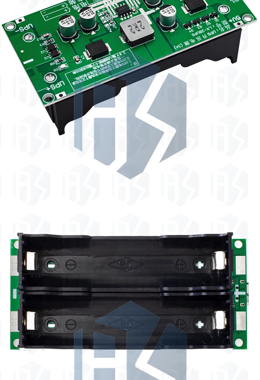 BS Type-C 15W 3A 18650 Lithium Battery Charger Module DC-DC Step Up Booster Fast Charge UPS Power Supply / Converter 5V 9V 12V