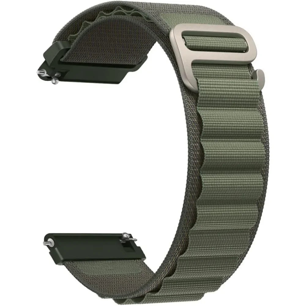 Nylonarmband für HaiWei Galaxy Watch 7 6 5 4 40mm 44mm Classic/Active/Gear S3 Frontier 20mm 22mm Sport Loop Armband Amazfit GTS 3 4