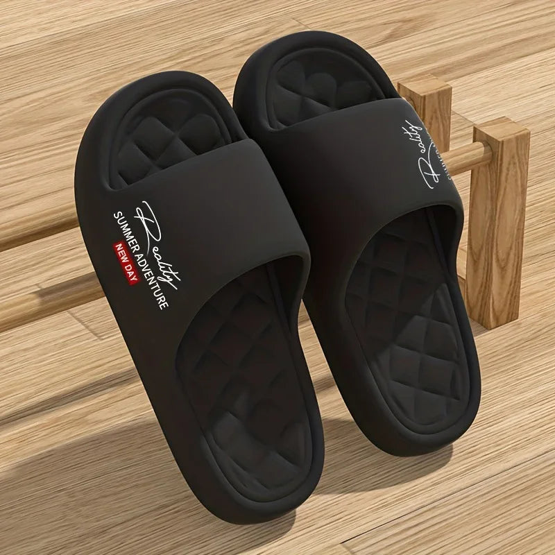 Summer Innovative Design EVA Men's Shoes, Soft and Lightweight Home Slippers, Suitable for Indoor and Outdoor Leisure Activities