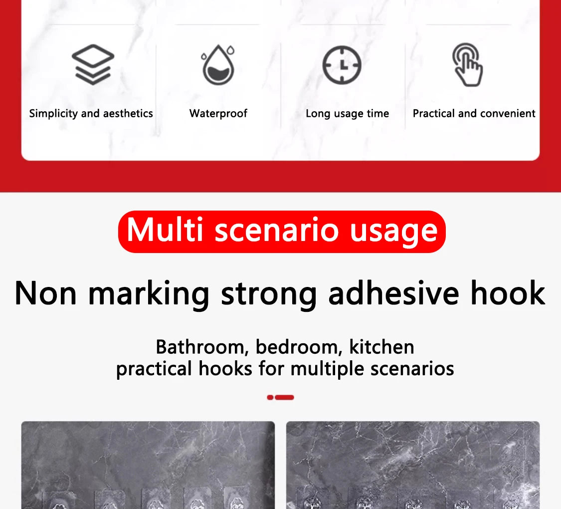 10/20 Pcs Hooks Transparent Strong Self Adhesive Door Wall Hangers Hooks Suction Heavy Load Rack Cup Sucker for Kitchen Bathroom