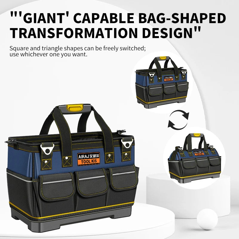 AIRAJ Multifunctional Tool Bags 1680D Oxford Cloth Electrician Bags Waterproof and Wear-Resistant High Capacity Storage Bags - Shoppiline