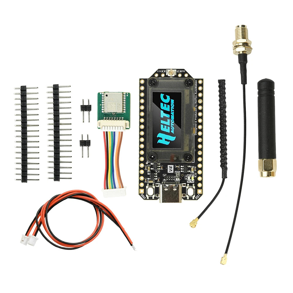 Heltec WiFi LoRa 32 V4 ESP32 SX1262 GPS 0.96 inch OLED Solar Powered Dev-Board WiFi BLE Low Power Type C For Arduino IoT - Shoppiline