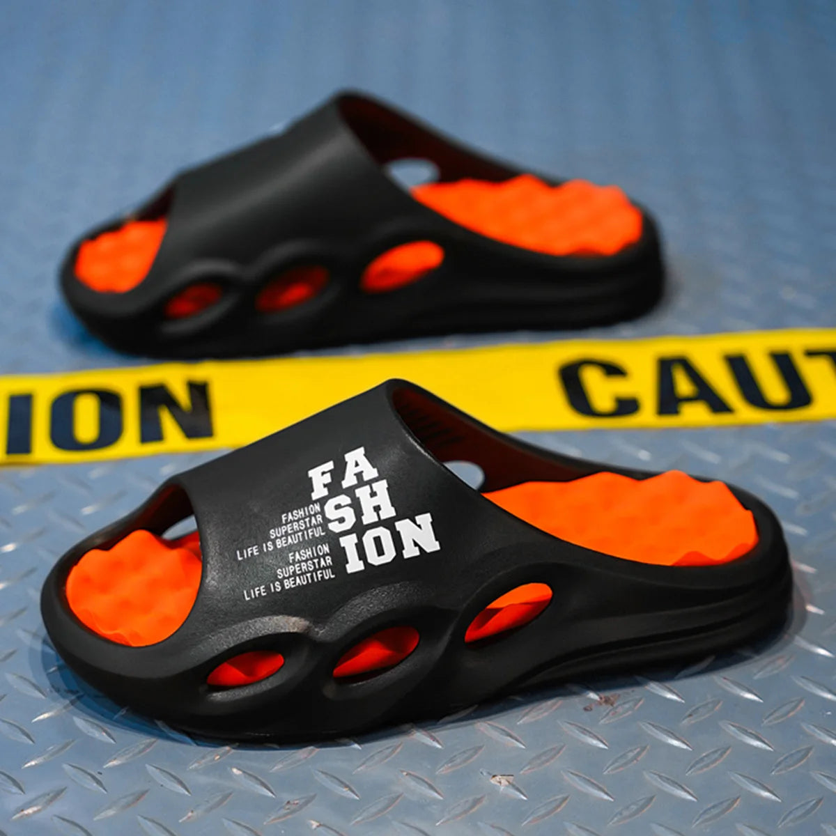 Men Fashion Massage Slippers Indoor/Outdoor Sandals Beach Flip Flop Thick Sole Male Slides Summer Non-Slip Men Shower Slippers - Shoppiline