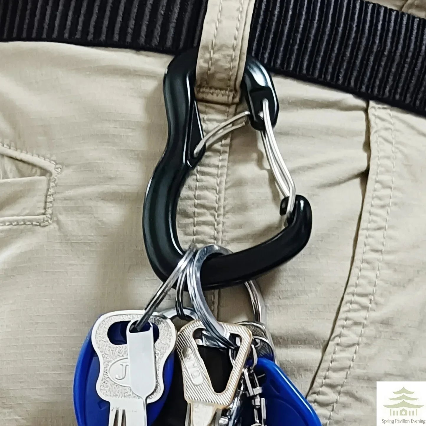 Outdoor Hammock Double Locking Buckle, Multifunctional Aluminum Alloy Hanging Buckle, Camping Hammock Quick Hanging Buckle