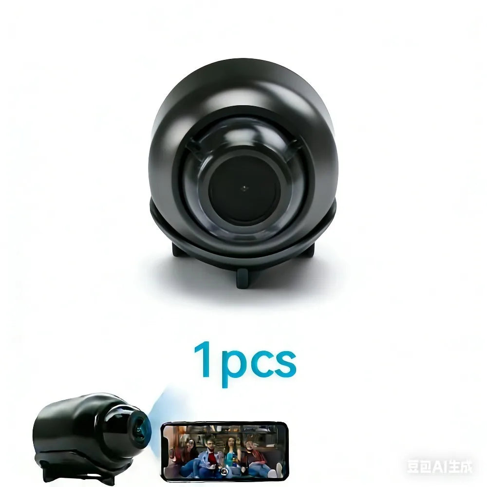 Mini 1080P Wireless Security Camera – Night Vision & Motion Alerts | Discreet Indoor Surveillance for Home, Office & Travel - Shoppiline