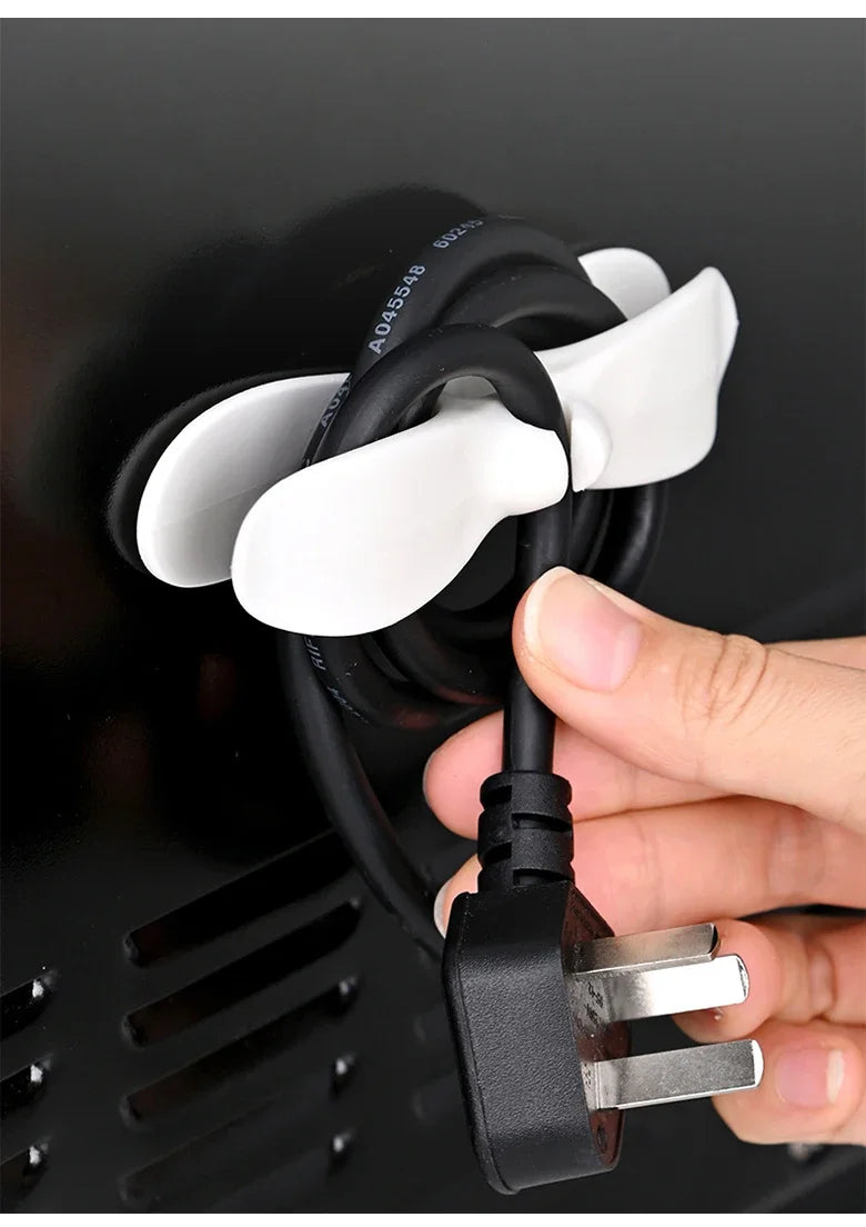 Kitchen Storage Wire Winder, Household Traceless Plug Fixed Power Cord Organizer, Wire and Cable Management, Home Storage Tools