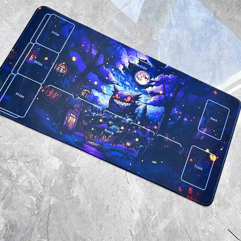 600X300X2Mm PTCG Trainer Nessa Iono Board Game Card Mat Tinkaton Waterproof Rubber Table Mat Anime Single Battle Table Pad - Shoppiline