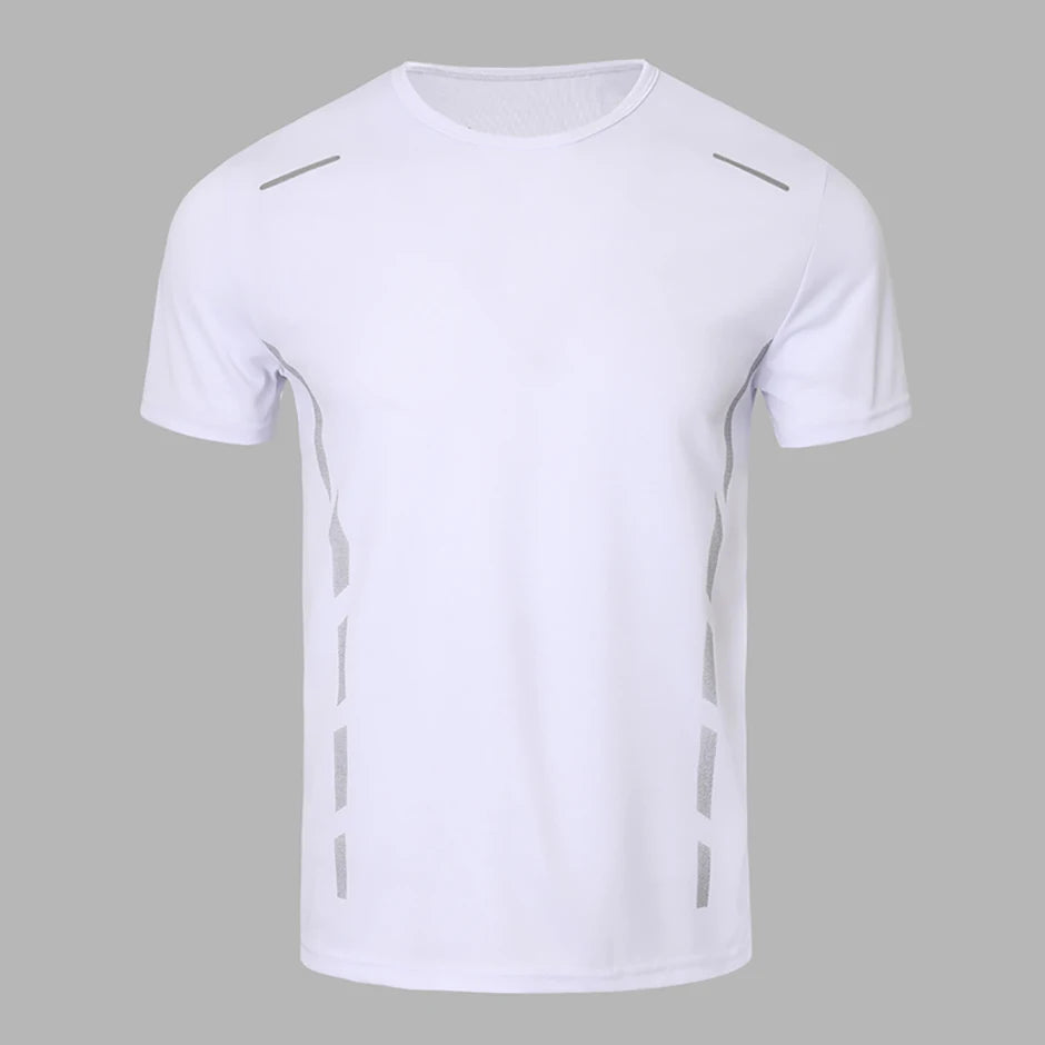 1/4 Pcs Men's Summer Fashion Printing Quick-drying Short-sleeved Youth Leisure Sports Fitness Breathable Top Middle-aged Loose T