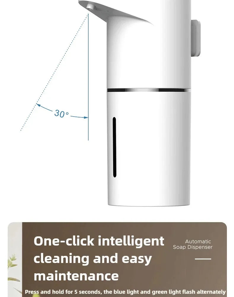 New Bathroom Automatic Sensing Soap Dispenser Type C Multiple Levels Contactless Electric Frother Charging Wall Mounted Vertical