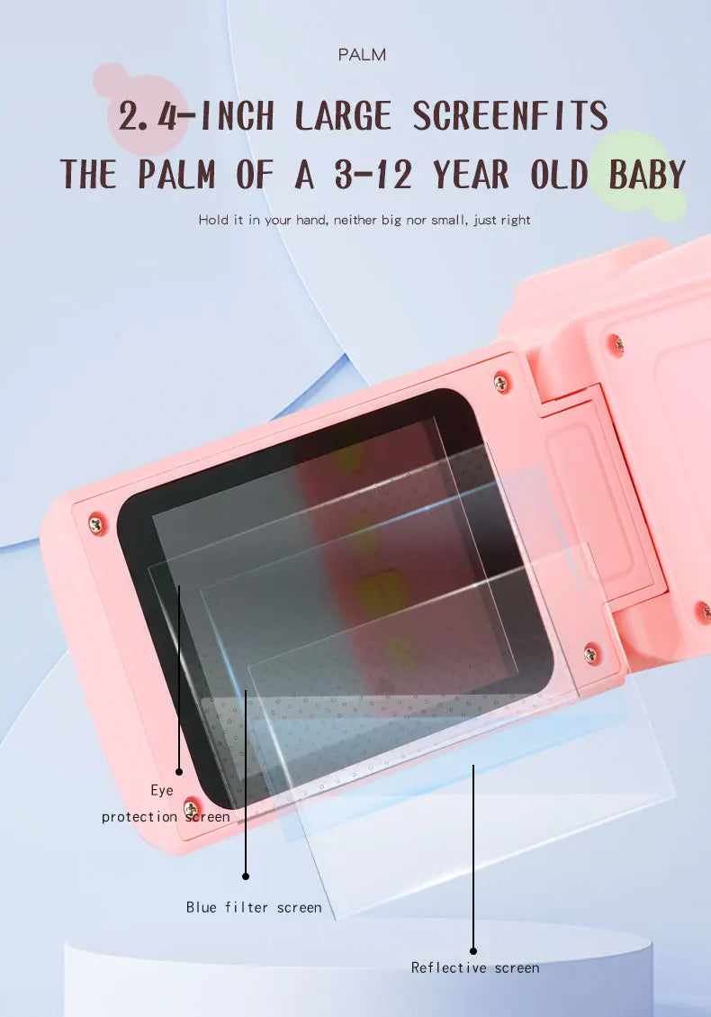 Kids Video Camcorder 1080P 20 MP High Resolution Portable Mini Digital Camera with 2.4 Inch Large Display Screen Birthday Gifts - Shoppiline
